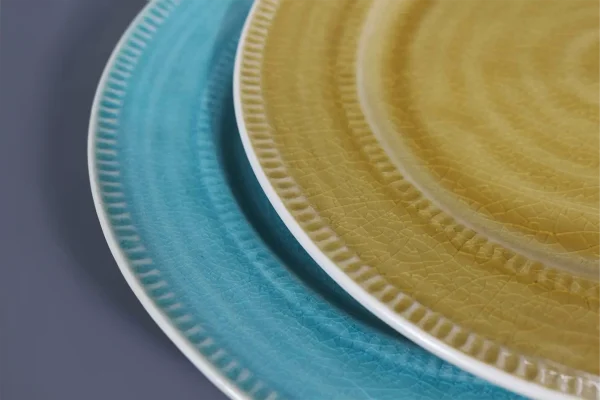 16 Pieces Dinnerware Set in crackle glaze