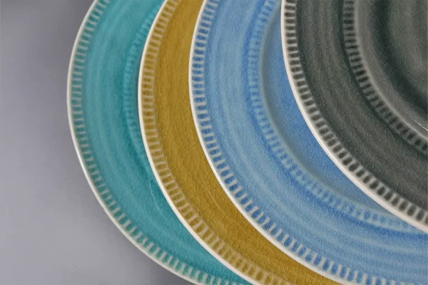 16 Pieces Dinnerware Set in crackle glaze