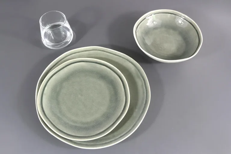 Grey&green crack glaze 12pcs set