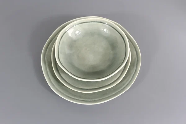 Grey&green crack glaze 12pcs set