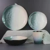 Reactive glaze dinnerware 3 colors