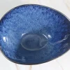 Blue reactive glaze tableware set