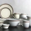 Antique glaze in raw Color clay tableware