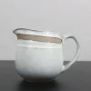 Antique glaze in raw Color clay tableware