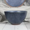 Color clay dinnerware in double reactive glaze
