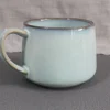 Round dinnerware in terracotta clay