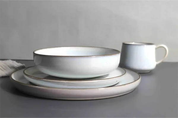 white reactive glaze on color clay 16 pcs set