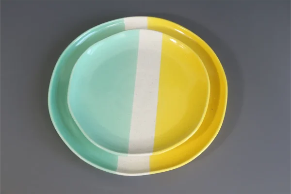 3 colors stoneware dinnerware