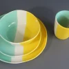3 colors stoneware dinnerware