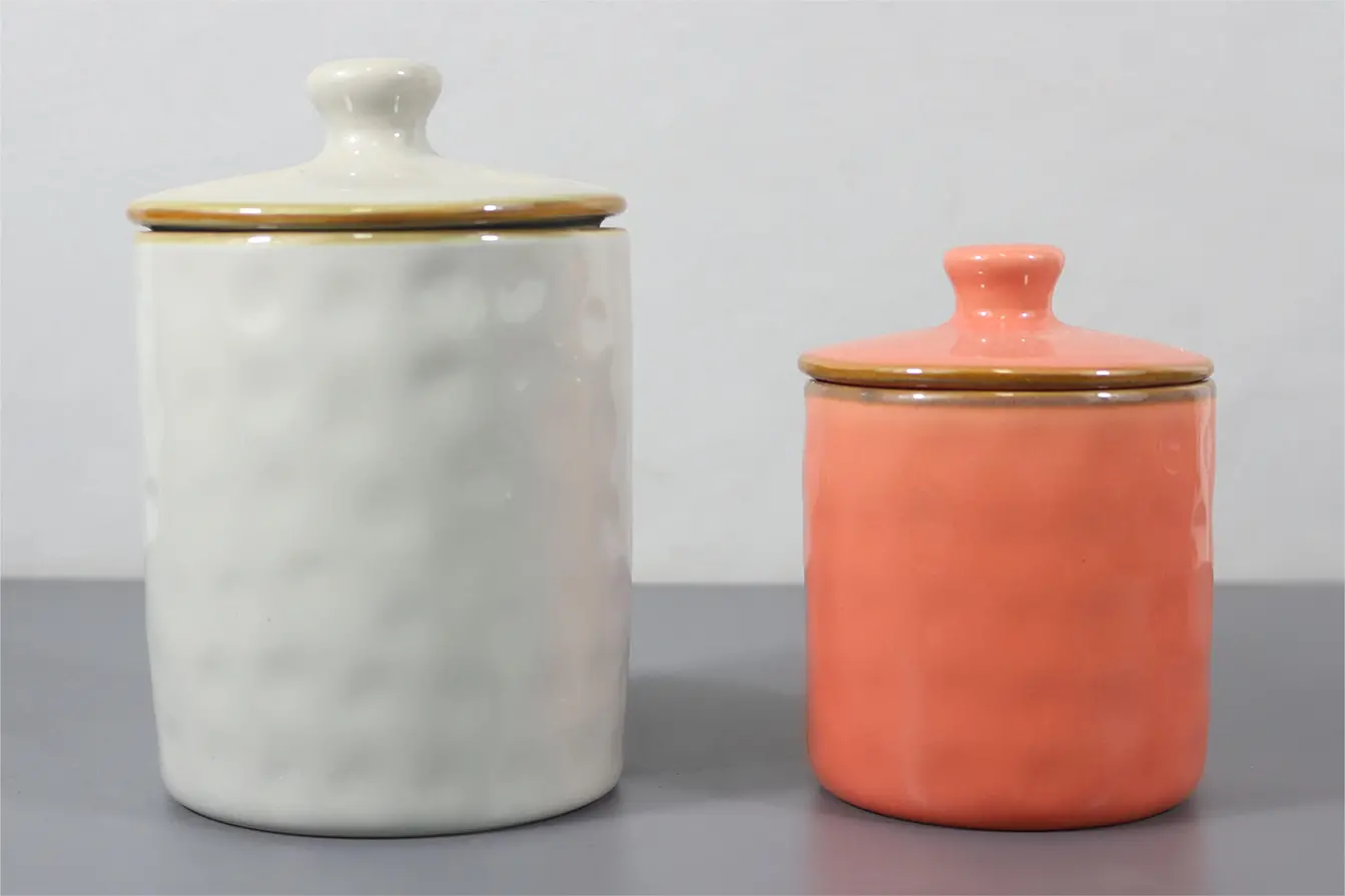 Glossy glaze canister sets