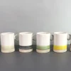 Organic shape mug with hand painting