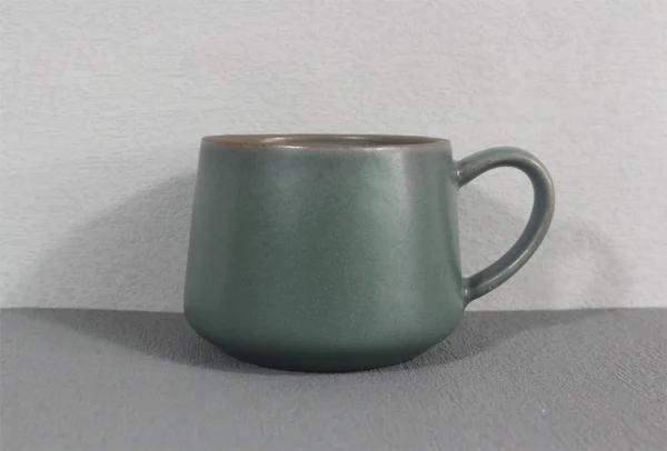 Matt green reactive glaze in stoneware(4)