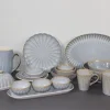 Glossy dual layer reative glaze on stoneware set(1)