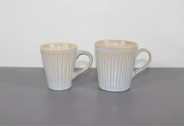 Glossy dual layer reative glaze on stoneware set（5）