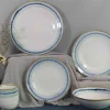 3 colors decoration rim stoneware dinnerware1