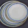3 colors decoration rim stoneware dinnerware 3