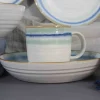 3 colors decoration rim stoneware dinnerware 4