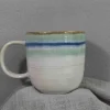 3 colors decoration rim stoneware dinnerware