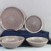 Brown reactive glaze in stoneware1