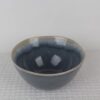 Blue Mist reactive glaze ceramic bowl with deep blue interior and natural gradient rim