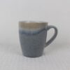 Blue Mist reactive glaze ceramic mug with soft blue gradient finish