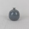 Blue Mist reactive glaze ceramic lidded condiment jar with blue gradient finish