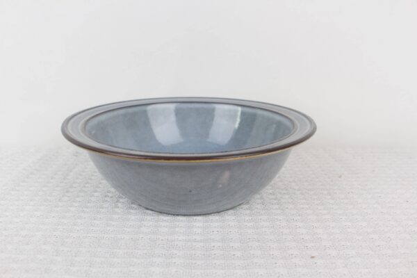 Stillstone grey reactive glaze stoneware serving bowl