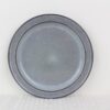 Stillstone grey reactive glaze stoneware round plate front view