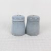 Stillstone grey reactive glaze stoneware salt and pepper shakers